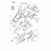 Схема узла: Облицовочные элементы (Model k 2vv) для Suzuki GSX1100