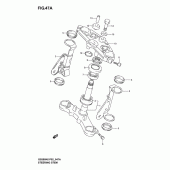 Схема узла: Рулевая траверса (Gs500k4/k5/k6/uk4/k5/k6) для Suzuki GS500