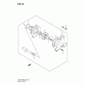 Схема узла: Водяной насос для Suzuki GSX1300 Hayabusa