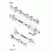 Схема узла: Трансмиссия для Suzuki GSX1300 Hayabusa