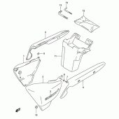 Схема узла: Боковые панели для Suzuki GZ125 Marauder