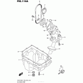 Схема узла: Масляный насос & Поддон для Suzuki GSX-R1000