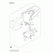 Схема вузла: Заглушка сидіння пасажира (Gsx-R1000L3 E33) для Suzuki GSX-R1000