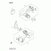 Схема узла: Поворотники для Suzuki DR-Z400 DR-Z400S