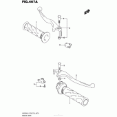Схема узла: Ручки руля для Suzuki UH200 Burgman