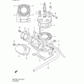 Схема узла: Цилиндр для Suzuki RM125