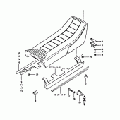 Схема узла: Сиденье (Gsx400ex) для Suzuki GSX400