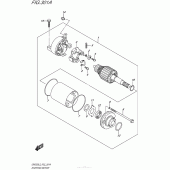 Схема вузла: Електричний стартер для Suzuki GW250 Inazuma