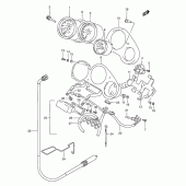 Схема вузла: Спідометр & Тахометр для Suzuki RGV250