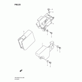 Схема узла: Держатель инструмента для Suzuki DR-Z70