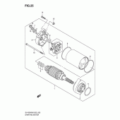 Схема вузла: Електричний стартер для Suzuki SV1000