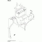 Схема узла: Аккумулятор для Suzuki DR-Z400 DR-Z400SM