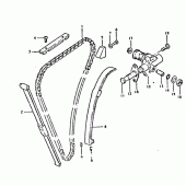 Схема узла: Цепь ГРМ & Натяжитель & Успокоитель для Suzuki GSX400