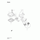 Схема узла: Система индукции воздуха для Suzuki AN650 Burgman (EU analogue of SkyWave)