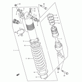Схема вузла: Амортизатор задній (Model r) для Suzuki RM250