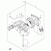 Схема вузла: Повітряний фільтр Suzuki GSF650 Bandit S