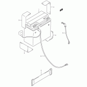Схема вузла: Акумулятор для Suzuki GZ250 Marauder