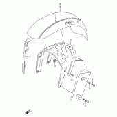 Схема узла: Переднее крыло (Model w) для Suzuki VZ800 Marauder