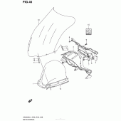 Схема вузла: Приладова панель для Suzuki AN400 Burgman (EU analogue of SkyWave)