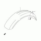 Схема узла: Переднее крыло для Suzuki DR350