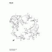 Схема вузла: Нижній обтічник для Suzuki GSX1250