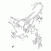 Схема узла: Рама (Model r/s/t) для Suzuki DR125