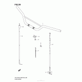 Схема узла: Руль & Тросики (Dr-Z125L E28) для Suzuki DR-Z125 DR-Z125