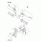 Схема узла: Ручки руля (An650al1 e24) для Suzuki AN650 Burgman (EU analogue of SkyWave)