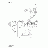 Схема узла: Выхлопная система для Suzuki UX125 Sixteen