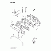 Схема вузла: Спідометр (An650k7/k8/k9) для Suzuki AN650 Burgman (EU analogue of SkyWave)