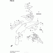 Схема узла: Заднее крыло для Suzuki DR-Z400 DR-Z400S