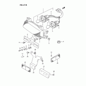 Схема узла: Задний фонарь (Стоп-сигнал) (Model r/s) для Suzuki GSX-R750