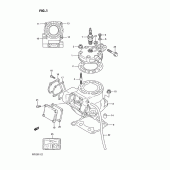 Схема узла: Цилиндр (Model k) для Suzuki RM125