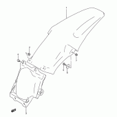 Схема вузла: Заднє крило для Suzuki RM250