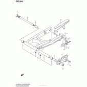 Схема вузла: Задній важіль (Маятник) для Suzuki DL650 V-Strom