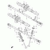 Схема узла: Распредвал & Клапан для Suzuki GSX400