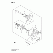 Схема вузла: Водяний насос Suzuki GSX-R1000
