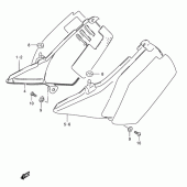 Схема вузла: Бічні панелі (Model n/r p9) для Suzuki TS125