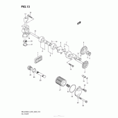 Схема вузла: Масляний насос для Suzuki RM-Z450