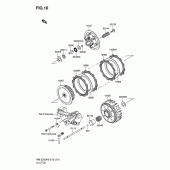 Схема узла: Сцепление для Suzuki RM-Z250