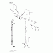 Схема узла: Руль & Тросики для Suzuki DR-Z400 DR-Z400S