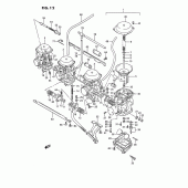 Схема узла: Карбюратор для Suzuki GSX1100