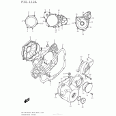 Схема узла: Крышки картера для Suzuki DR-Z400 DR-Z400S