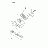 Схема узла: Передний тормозной цилиндр (Model k/l/m/n/p/r) для Suzuki GSX1100