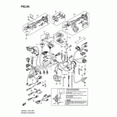 Схема узла: Электропроводка (Imobi) (an400al1 e24) для Suzuki AN400 Burgman (EU analogue of SkyWave)
