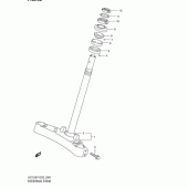 Схема узла: Рулевая траверса для Suzuki UC125 Epicuro