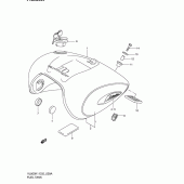 Схема вузла: Паливний бак для Suzuki VL800 Intruder Volusia