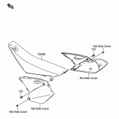 Схема вузла: Сидіння для Suzuki RM-Z250