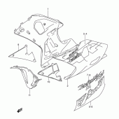 Схема вузла: Нижній обтічник (Model k2 for yc2) для Suzuki GSX-R600