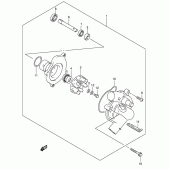 Схема вузла: Водяний насос Suzuki GSX-R750